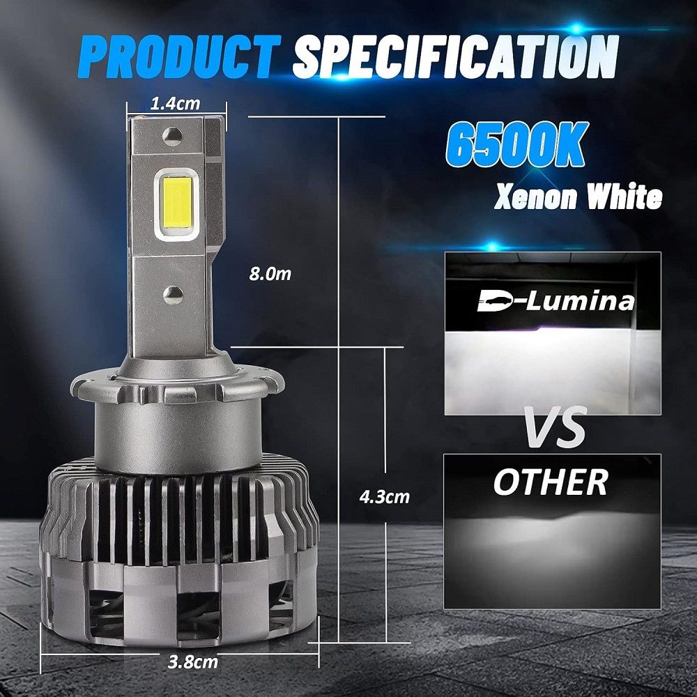 products/1408/led sijalice d2r.jpg - D2S- D2R SET 16000LM CANBUS, ZAMENA ZA FABRICKI XENON - Xenon Svetla Beograd